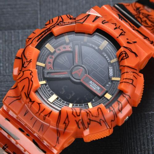 Red Orange Style Dual Display Gshock Sports Men Watches G Style Digital Watch Men Multifunction Shock Women Wristwatch