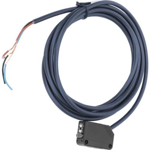 Infrared Photoelectric Switch Square Through Beam Sensors with Cable DC 12 TO 24V Photoelectric Sensor