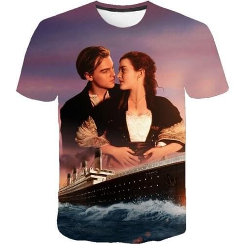 Titanic 3d Print T-Shirt Men Women Summer Short Sleeve Love TV Fashion Tshirt Harajuku Kids Children Cool Tops Birthday Gift Tee