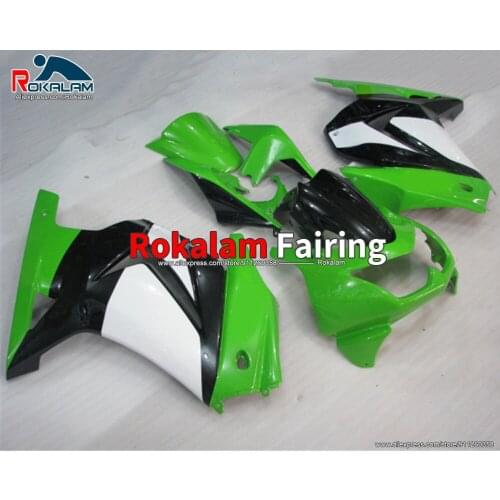 Fairing Set For Kawasaki Ninja ZX250R EX250 2008 2009 2010 2011 2012 Green Black White Motorcycle Cowling (Injection Molding)