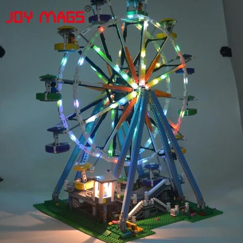 JOY MAGS Only Led light kit for 10247 City Street Ferris Wheel Compatible with 15012 ,No Building Blocks Model