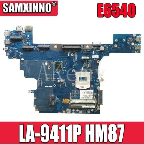 LA-9412P motherboard High quality For E6540 Laptop motherboard CN-00C96W 00C96W 0C96W VALA1 LA-9412P E6540 mainboard 100% Tested