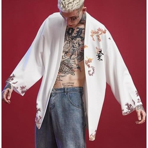Summer Chinese Style Kung Fu Clothes Men Kimono Cardigan Traditional Yukata Japanese Samurai Clothing Casual Asian Clothes 30317