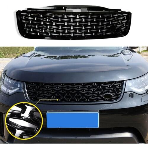 Grills Grille For Trims For Discovery 5 LR5 L462 2017 2018 Modified Front Bumper Mesh Cover Grills Racing Grills