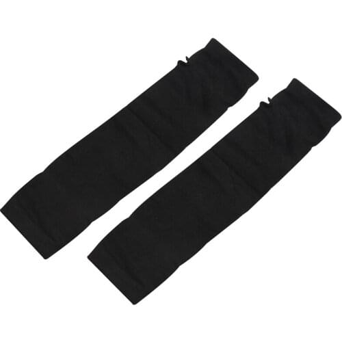 Fashion Women Lady Girls' Stretchy Soft Arm Warmer Long Sleeve Fingerless Gloves - Gray