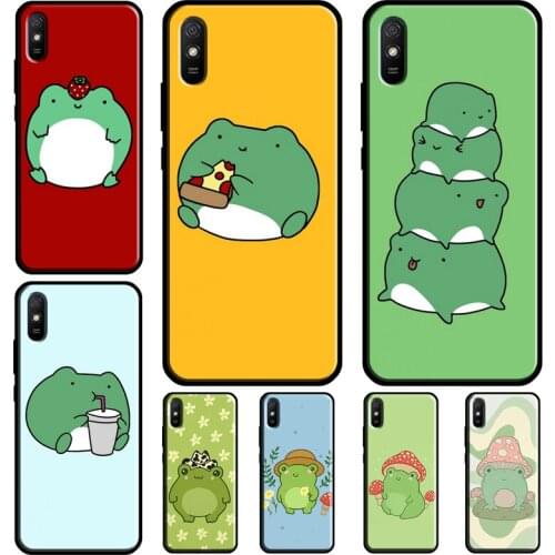 Cartoon Frog Cottagecore Aesthetic Phone Case For Xiaomi Redmi Note 10 Pro 8 9 Pro 8T 9S Cover For Redmi 9T 9 9A K40 9C 7A 8A