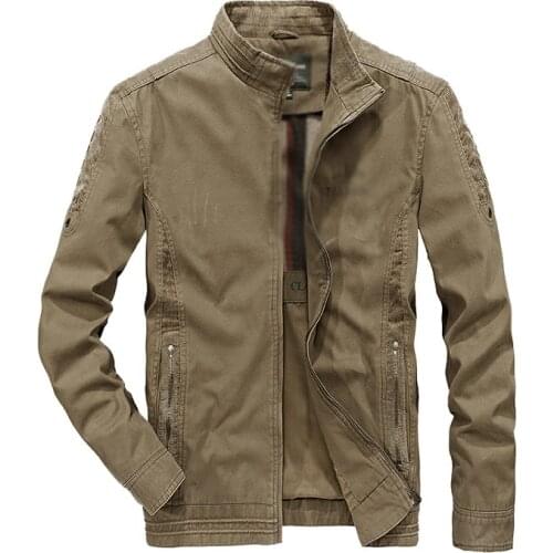 New 2018 long sleeves casual jacket for men stand collar embroidery cotton jackets spring autumn middle age men outwear blouse