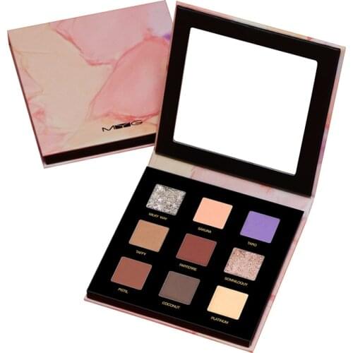 New Arrivals eye makeup MYG 9 colors eye shadow palette matte glitter eye shadow Constellation eye shadow