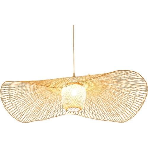 New Chinese style bamboo wicker rattan visor ceiling lamp E27 lamp lantern living room room aisle lamp