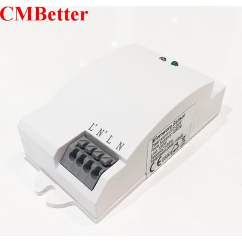 CMBetter 360 degree 220-240V/AC Detection Angle LED Lighting Microwave Sensor Control Switch Max 10m light Control Adjustable