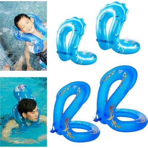 Swimming Ring Adult Kid Durable Inflatable Float Swimming Pool Ring with Safety Buckle Water Toy Pool Accessories