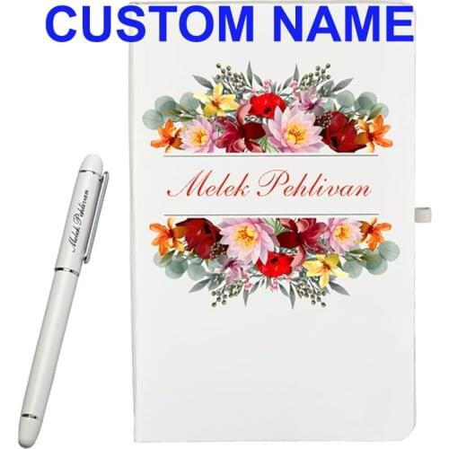Custom Name Logo Personal Personalized A4 Notebook Pen Set Gift Business Notepad Diary Planning Planner Stationery 100 Pages