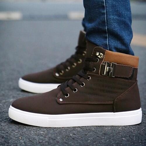 Casual Shoes Man Fashion Sneakers Casual Shoes Men Black Zapatos Casuales Para Hombre De Cuero Mens Causal Leather Boots