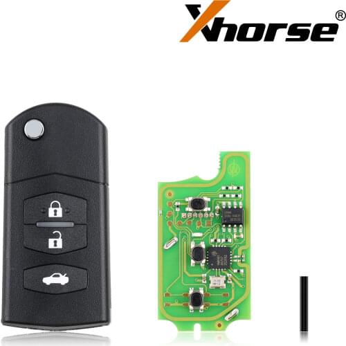 Xhorse XKMA00EN Wire Remote Key for Mazda Flip 3 Buttons English Version