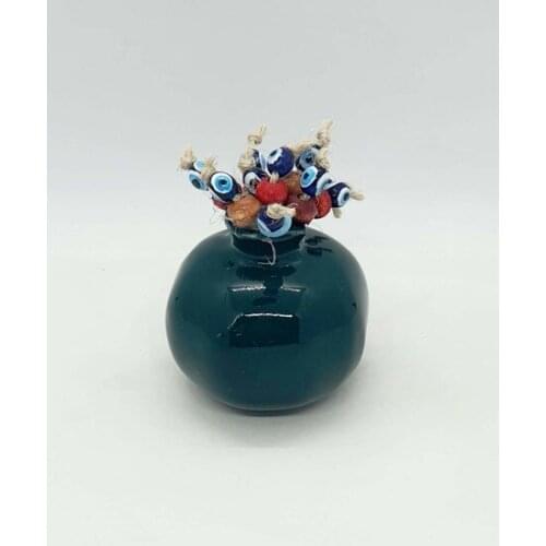 Desktop Pomegranate Shape Dark Green Amulet decorative objects Декоративные элементы Objetos decorativos