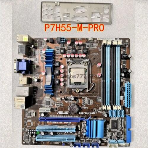 Socket LGA 1156 DDR3 Original ASUS P7H55-M PRO Motherboard Core i7 i5 i3 CPU Intel H55 16GB USB2.0 Desktop Mainboard uATX 1156