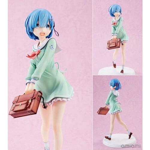 Re:ZERO Starting Life in Another World Rem High School Uniform Ver. PVC Figure Collectible Model Toy