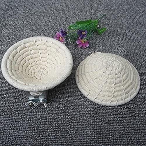 Manual Braided Hemp Rope Bird Nest Bed Multi-Purpose Artificial Finch Nest Bird House For Parrot Hamster Pet Bed Nest Supplies