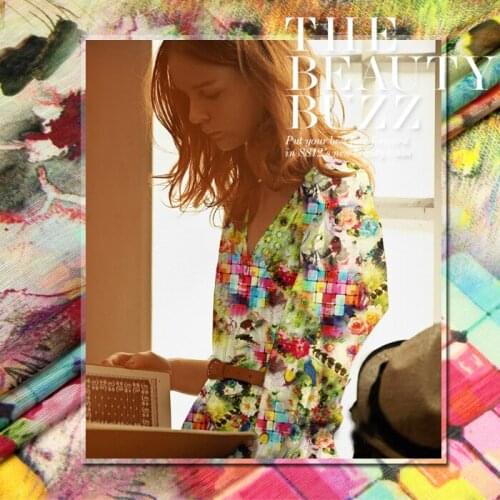 CNUM SL015 Pure Silk/ Coloful Mirror View/Silk Fabric 30% Silk 70% Linen/ Width 1.53yd Thickness 13.5mm