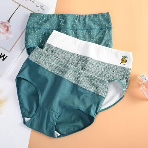 Women Panties Lady Cotton Underwear Girls Breathable Seamless High Waist Briefs Women Cute Sexy Lingerie Intimates