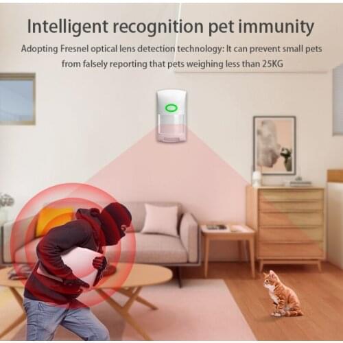 Tuya Smart WiFi Infrared Detectors Motion Sensor Alarm Compatible With Tuyasmart APP Smart Life APP Smart Home casa inteligente