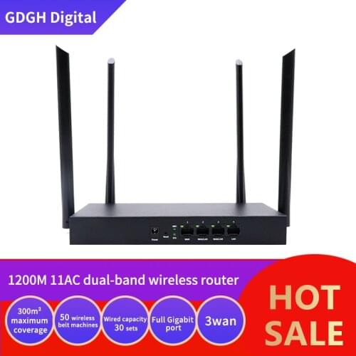 GLVISION GLW18E V1.0 AC1200M Wireless WiFi Router 2.4G/5.0G High Gain Antenna Home Coverage Dual Band Wifi Repeater,App Control