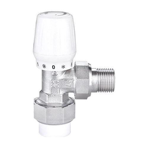 1/2'' PPR Automatic Thermostatic Radiator Valve Angle Floor Heating Special Valve Thermostat Temperature Control Valve DN15DN20