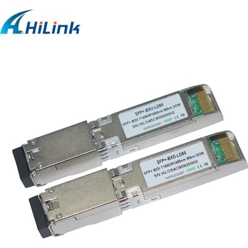 10GBASE BIDI 1490/1550nm SFP+ 10G Ethernet Fiber Optical Transceiver Single SFP+ BIDI 10G 80KM