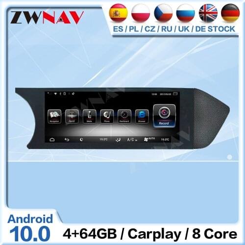 128G Carplay Android 10 Radio Receiver For Mercedes-Benz C C204 2011 2012 2013 2014 Auto Audio Stereo Video Player GPS Head Unit