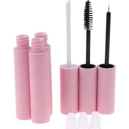 3 Styles Empty Lip Balm Bottle 10ml Pink Lip Gloss tubes Empty Eyeliner Mascara Cosmetic Container Packing Container
