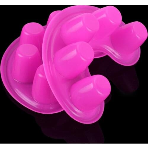 5pcs/set Five Holes Tray Nail Art Tools Hand Finger Remover Wash Soak Bowl for