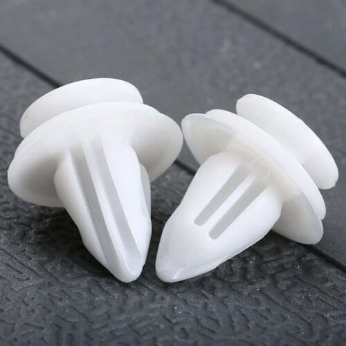 50pcs Universal Auto Retainer Clips Car Door Trim Panel Plastic Rivets Front Bumper Fender Fastener Push Pin Clips For G M
