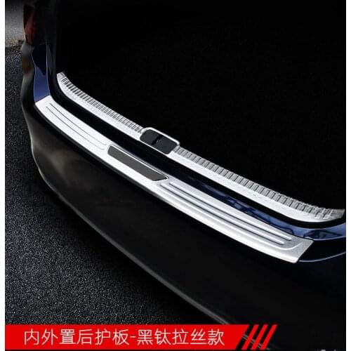 Car accessories For Lexus ES200 ES300 2018-2020 Stainless Steel Rear Inner Trunk Boot Bumper Guard Plate Protector Molding Trim