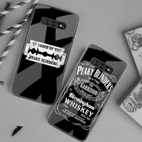 Peaky Blinders Cross Logo Phone Case Tempered Glass For Samsung S20 Plus S7 S8 S9 S10 Plus Note 8 9 10 Plus