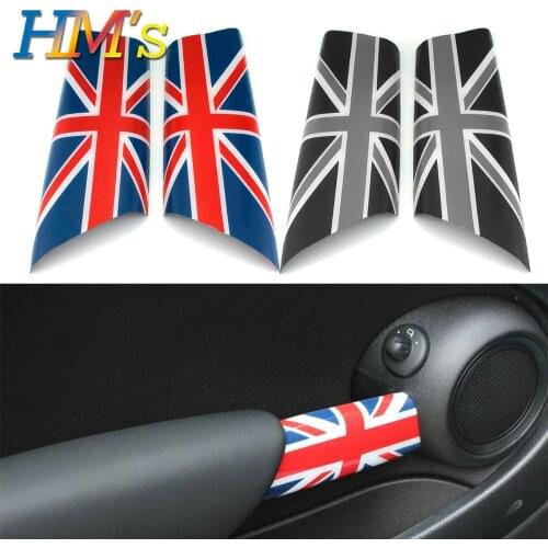 For MINI Cooper R56 R57 R58 Interior Door Handle Decals Cover For Mini Cooper Clubman R55 Accessories For MINI R56 Sticker