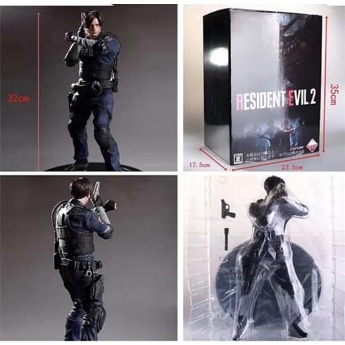 32cm Leon S Kennedy PVC Action Figure Model Toy Christmas Gift