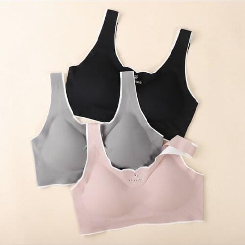 Emulsion Seamless Bra Push-Up Underwear Female Cooling Gathering Shockproof Womens Close-Fitting Comfortable Brassiere