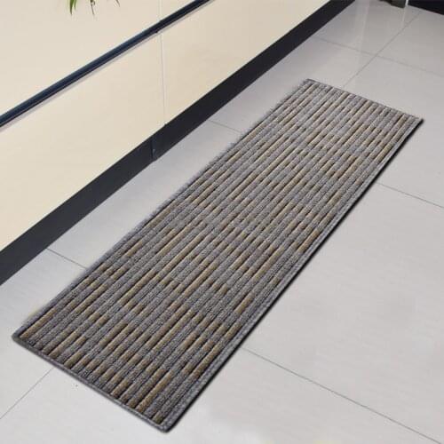 Kitchen Carpet Strips Wear-resistant, Durable, Non-slip, Oil-proof Floor Mats, Grey New Stripes
