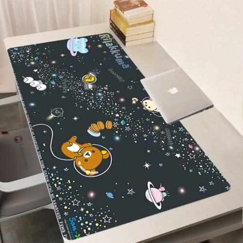 Korilakkuma Rilakkuma Mouse Pad Large XL Kawaii Gaming Accessories Rubber PC Gamer Computer Keyboard Desk Mat CS GO LOL Mousepad