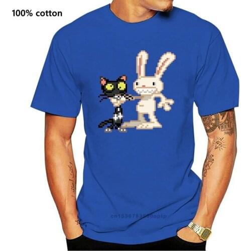 Men tshirt Short sleeve Sam Max #03 Unisex T Shirt One neck Women t-shirt