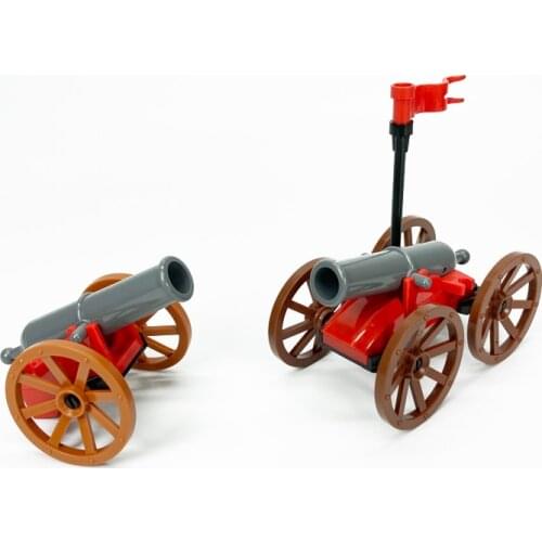Assembly and assembly of building block cannon ordnance DIY plastic childrens Enlightenment toy accessories