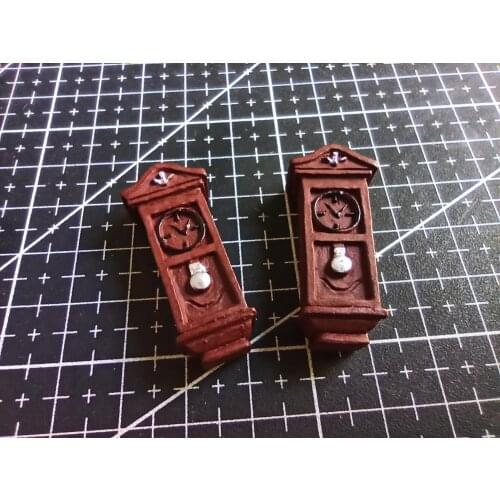 1pcs/lot Resin wall clock 35mm Ornaments Micro landscape Ornaments Creative Home Gardening Decorations