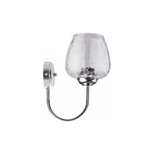 New Modern Sinem Chandelier 110-1P Chrome Clear Single Wall Lamp Wall sconce