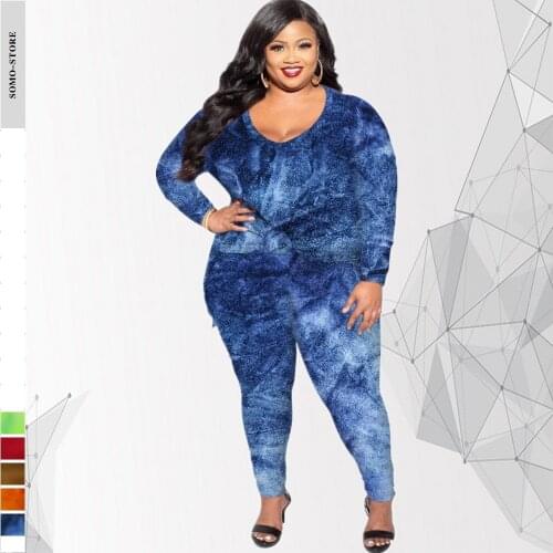 Fall Plus Size Clothing for Women Long Sleeve Top and Pnats Sets Womens Outfits Flannel Matching Set Wholesale Dropshipping