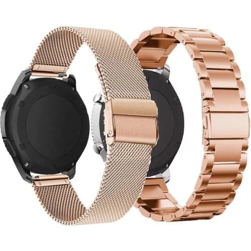 Mesh loop strap For Samsung Galaxy watch 3 46mm 45mm Active 2 42mm 41mm Gear S3 Frontier 20mm 22mm bracelet Huawei GT 2 band