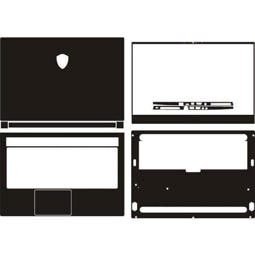 KH Laptop Protector Carbon fiber Crocodile Snake Leather Sticker Skin Cover for MSI GS65 15.6-inch