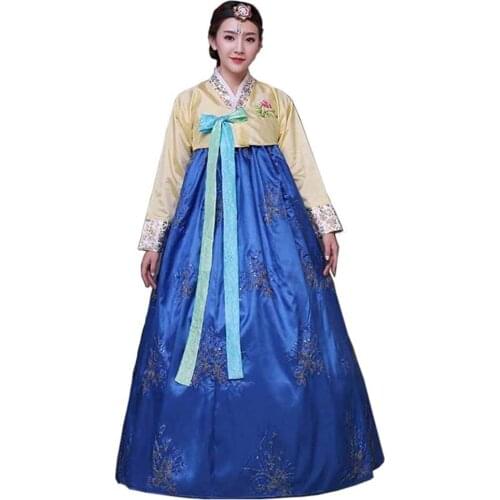 Female Korean Hanbok Traditional Dress Palace Korea Wedding Dance Costume Oriantal Dae Jang Geum Costume For Stage