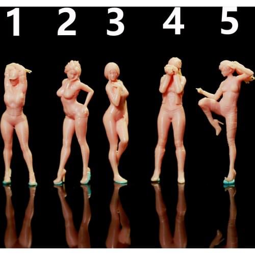 1:64 Model Miniature Figure Sexy beauty People Beautiful Girl White Model Need To Be Colored By Yourself