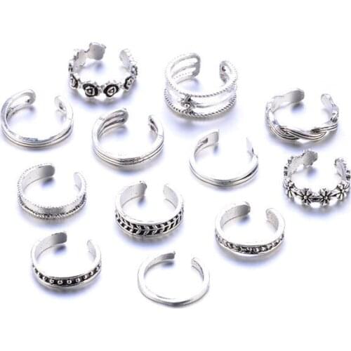 1 Set Yayi Hot Punk Coiled for Women Multicolor CZ Stones Dance Party Finger Ring Special Girl Gifts Personality Jewelry Set