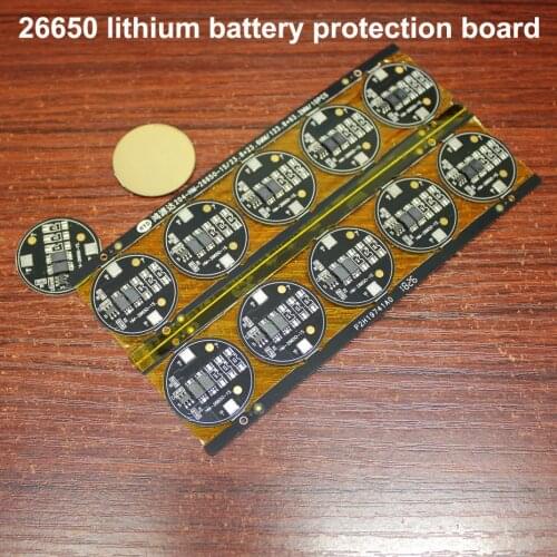 10pcs/lot 26650 Battery 3.7V Dual MOS Protection Board Battery Assembly DIY 4.2V Protection Board Current 4A Battery Accessories